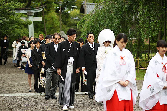 足羽神社 神前結婚式